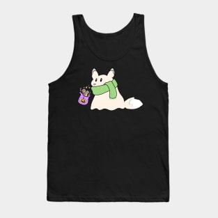 Cute Trick-or-Treating Ghost Fox Tank Top